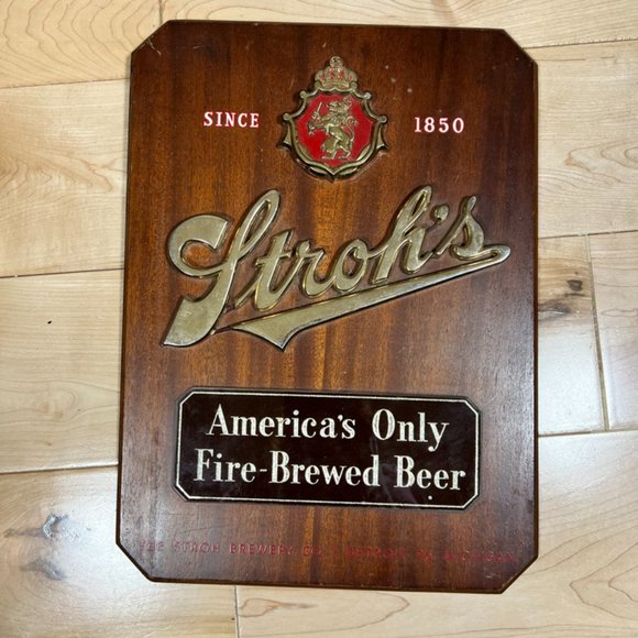 Vintage Stroh's‎ Beer Sign - Picture 1 of 5